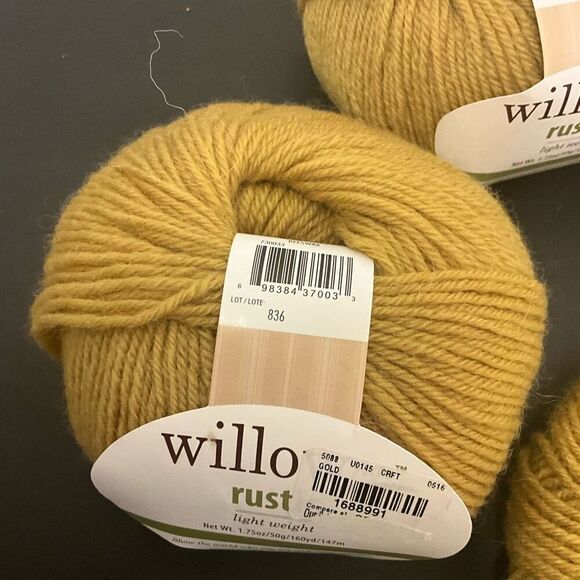 Brand New Lot of 4 Willow Yarns Rustic Beeswax Color 0015 Arts Crafts - Picture 6 of 6